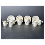 Vtg American Girl Kittens pottery set made by ...