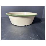 Vtg Enamel ware pan 10.5" dia x 4"H