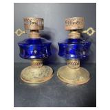 Vtg Bluegrass oil lamp bases (missing...