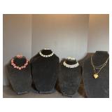 Vintage Necklace & Earring Sets & Heart Pendant