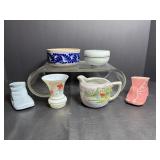 Vintage Nippon Creamer & Other Glassware