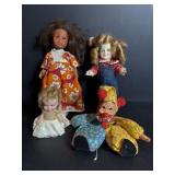 Vintage Dolls 1975 Japan Cardinal Toys Clown...