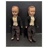 1940s Nancy Ann Storybook Grooms 6.5"H