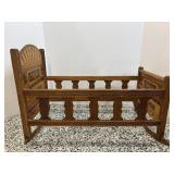 Vintage Wood Cradle 11.5"x22"x16"H