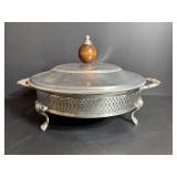 BW Buenilum Aluminum Serving Caddy & Glass Dish