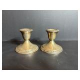 Vintage Sterling Weighted Candle Holders
