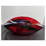 Vintage Murano Art Glass Bowl 10" Dia