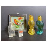 Vintage Avon Cologne Parrot & Bird Bottles....