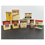 8 Vintage Tins
