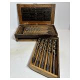 Vintage Chas W Irwin Auger Drill Bits in Box