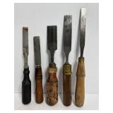5 Vintage Chisels