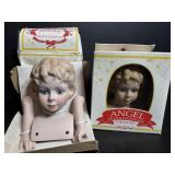Porcelain Angel Head & Hand Sets