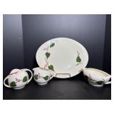 Blue Ridge Platter, Cream, Sugar & Gravy Boat