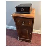 Bedside Cabinet 15"x16"x35"H some damage