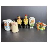 Vintage Japanese Figurines, Mini Vases & Misc