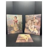 Vintage Children Pictures 16"x20" & 11"x14"