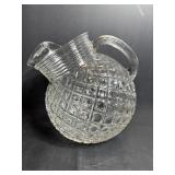 Glass Tilted Ball Pitcher