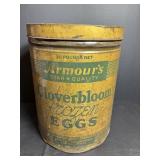 Vintage Metal Cloverbloom Frozen Egg Tin