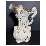 11" Vintage Floral Pitcher