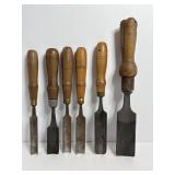 Vintage Butcher & Misc Gouge Chisels