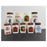 9 Vintage Spice Jars