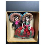 Vintage Mexican Dolls 6.5"H