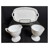 Indiana Glass Colony Harvest Milk Glass Cream,