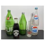 Vintage 7up, Pepsi & Coca Cola Bottles
