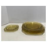 Depression Glass 9" & 6" Plates