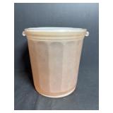 Small Vintage Pink Glass Ice Bucket