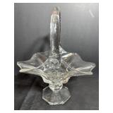 Vintage Martinsville? Glass 11"H Basket