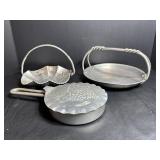 Aluminum Silent Butler & Serving Dishes