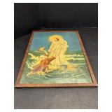 1925 Antique WC Co Tyrone PA Jesus Lithograph
