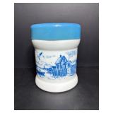 Vintage Milk Glass Humidor