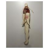 Wooden wall hanging Santa 6"W x 1.5"D x 31"H