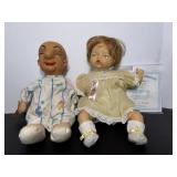 Mr. Magoo Cuddle wit doll 13"H & Thumbelina doll..