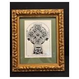 Religious framed picture 11"W x 12.5"H