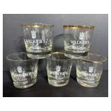 Walker Deluxe Bourbon glasses (x5)