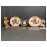 Occupied Japan figurine & misc