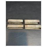 Set of 4 Napkin rings sterling silver