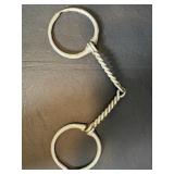 Loose ring shaffle horse bit with twisted wire...