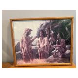 Native American art print 21"W x 17"H