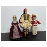 Vtg dolls & Greek soldier doll