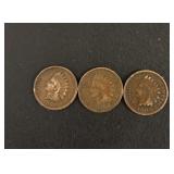 1908 USA Indian head cent, 1883 USA Indian..