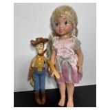 2002 15" Cinderrella doll & Woody doll