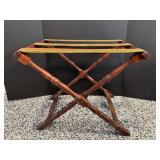 Vtg suit case luggage rack