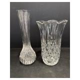 Gorham Crystal King Edward flared vase 6.5"H...