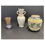 Porcelain Bud Vase, ginger jar - no lid & Vtg...