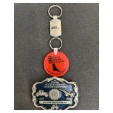 Vtg Belvidere UAW Walter Reuther belt buckle &