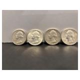 (4) 1964 Silver USA Washington Quarters-D